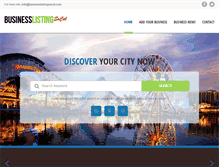 Tablet Screenshot of businesslistingsocal.com